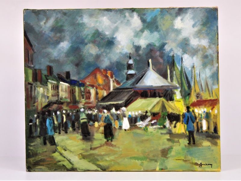 Schilderij Marktplein - Driesen